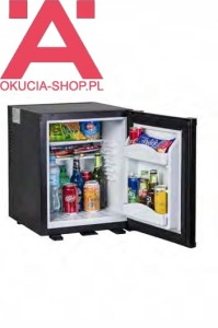 MINIBAR WOLNOSTOJĄCY Z MOŻLIWOŚCIĄ ZABUDOWY 35L CZARNY Z ZAMKNIĘCIEM DRZWI PEŁNE Häfele 568.25.430