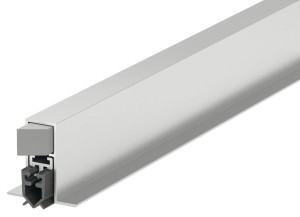 USZCZELKA opadająca DDS12 montowana od dołu, dwustronna, długość: 930mm, ALUMINIUM KOLOR SREBRNY HÄFELE 950.05.983