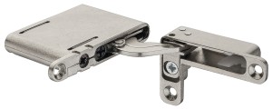 Zawias specjalny (1kpl) 103°, do płyty o grubości od 18 mm do 32 mm z miękkim domykaniem, mechanizm ze sprężyną, k.CHROM NIKIEL HÄFELE 342.79.700