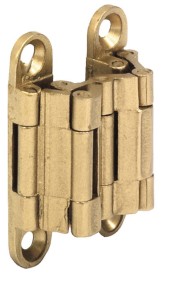 ZAWIAS SEPA MINI do płyt drewnianych 9x39mm z MOSIĄDZU, k.MATOWY Häfele 341.27.500