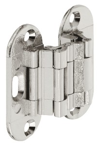 ZAWIAS SEPA do płyt drewnianych 18x41mm z MOSIĄDZU, k.NIKIEL POLEROWANY Häfele 341.26.701