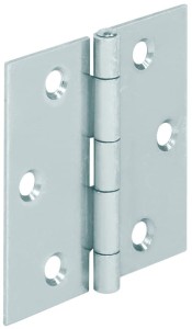 ZAWIAS SPLATANY 80x80mm, kwadratowy zgodny z DIN 7954, OCYNK /op.10szt/ Häfele 354.03.950