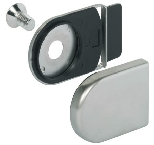 Płytka do zamka zaczepowego do drzwi szklanych SYMO k.NIKIEL MATOWY HÄFELE 233.40.610