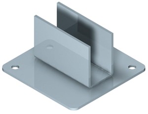 Podstawa kolumny, do kolumny do regału 60 x 30 mm, CZARNA HÄFELE 770.16.395