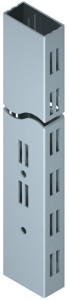 Kolumna do regału, 60x30mm, L=2515mm BIAŁE ALUMINIUM RAL 9006 HÄFELE 770.16.225
