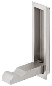 Wieszak ścienny składany z rozetą prostokątną, do przyklejenia STAL NIERDZEWNA HÄFELE DESIGN 844.76.020