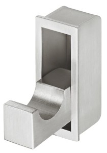 Wieszak ścienny składany z rozetą prostokątną, do przyklejenia STAL NIERDZEWNA HÄFELE DESIGN 844.76.000