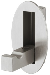 Wieszak ścienny składany z rozetą owalną, do przyklejenia STAL NIERDZEWNA HÄFELE DESIGN 844.76.001