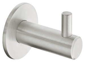 Wieszak ścienny garderobiany z rozetą okrągłą STAL NIERDZEWNA SZCZOTKA MAT HÄFELE DESIGN 844.28.100