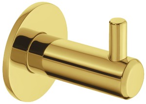 Wieszak ścienny garderobiany z rozetą okrągłą STAL NIERDZEWNA MOSIĄDZ POLEROWANY HÄFELE DESIGN 844.28.101