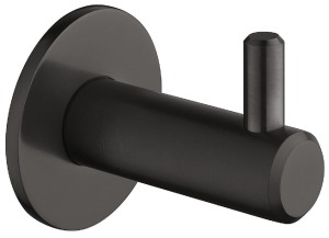 Wieszak ścienny garderobiany z rozetą okrągłą STAL NIERDZEWNA CZARNY MAT HÄFELE DESIGN 844.28.102