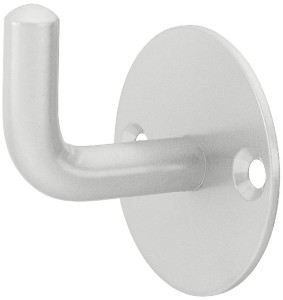 Wieszak ścienny garderobiany z rozetą okrągłą STAL KOLOR ALUMINIOWY HÄFELE DESIGN 842.40.980