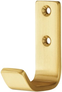 Wieszak ścienny garderobiany pojedynczy z mosiądzu SZCZOTKA MAT HÄFELE DESIGN 842.34.551