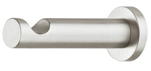 Wieszak ścienny garderobiany pojedynczy z mosiądzu SATYNA HÄFELE DESIGN 844.41.620