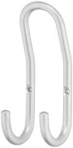 Wieszak ścienny garderobiany "zaokrąglony" STAL KOLOR ALUMINIOWY HÄFELE DESIGN 842.40.900