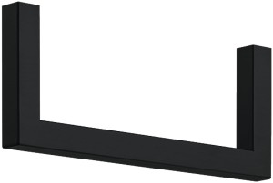 Wieszak na ubrania 300mm CZARNY RAL 9017 HÄFELE DESIGN 843.68.040