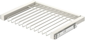 WIESZAK NA 11 PAR SPODNI 720 mm, k.BIAŁY RAL 9016 DRESSCODE HÄFELE 805.60.714