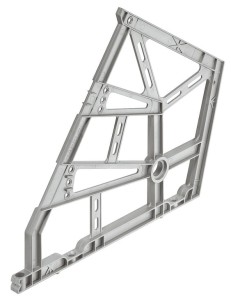 OKUCIE WYCHYLNE NA 3 PÓŁKI k.ALUMINIOWY/SREBRNY /1 para/ Häfele 892.14.253