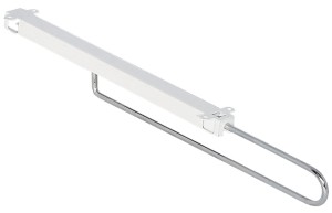 DRĄŻEK WIESZAKOWY 10kg WYSUWANY BIAŁY 390MM Häfele 805.12.401