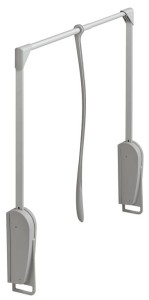 Wieszak opuszczany PANTOGRAF INNOMINATO udźwig 8kg 620-950MM KOLOR SZARY Häfele 805.29.901