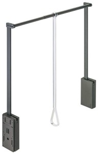 Wieszak opuszczany PANTOGRAF z wbudowanym amortyzatorem, udźwig 10kg 560-950MM KOLOR BRĄZOWY Häfele 805.25.100