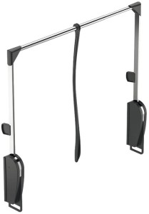 Wieszak opuszczany PANTOGRAF INNOMINATO udźwig 10kg 620-950MM KOLOR CZARNY Häfele 805.29.200
