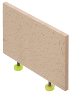 Przegródka buk lity 190mm HÄFELE 553.67.322