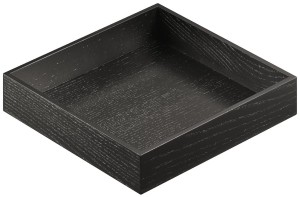 Box 3, przegrody do szuflad, drewniany 236x236x43mm JESION CZARNY BEJCOWANY HÄFELE 550.31.360 