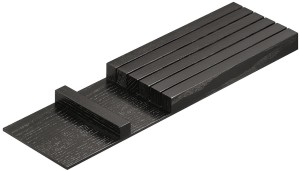 Blok na noże, przegrody do szuflad, drewniany 137,5x472x26mm JESION CZARNY BEJCOWANY HÄFELE 550.31.340 