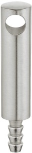 SŁUPEK RELINGU z jednym otworem przelotowym  ϕ10 mm, wciskany, STAL SZLIFOWANA MAT HÄFELE 812.27.600