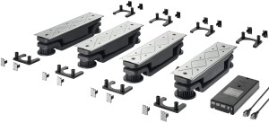 e-podnośnik korpusu, do podnoszenia i opuszczania np. wyspy kuchennej  zestaw 6-elementowy (6 moduły podnoszące) Häfele 642.71.052