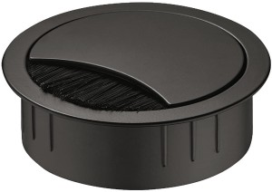 Przelotka kablowa, okrągła Ø 67 mm, k. CZARNY Häfele 631.31.312