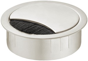 Przelotka kablowa, okrągła Ø 67 mm, k. CHROM MATOWY Häfele 631.31.412