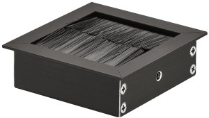 Przelotka kablowa, kwadratowa 69 x 69mm, k. CZARNY Häfele 631.29.340