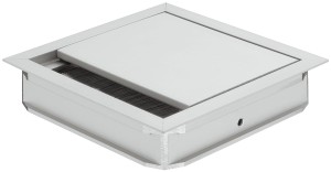 Przelotka kablowa, kwadratowa 120 x 120mm, k. SREBRNY Häfele 631.29.911