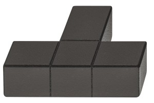 Uchwyt meblowy 46 x 34 mm, Model H1945, k. CZARNY CHROPOWATY MATOWY HÄFELE 106.70.084