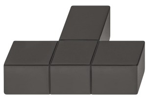 Uchwyt meblowy 46 x 34 mm, Model H1945, k. ANODOWANY NA CZARNO HÄFELE 106.70.082