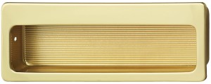 Uchwyt muszlowy,z mosiądzu prostokątny, polerowany/matowy HÄFELE 155.01.550
