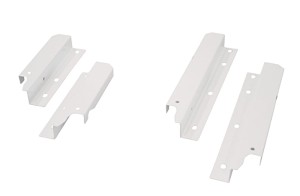 Mocowanie ścianki tylnej h=135mm k.BIAŁY /1 para/ HÄFELE 552.69.297