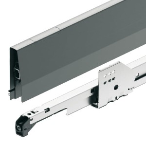 Szuflada MATRIX P 35kg, 350mm, wysokość boków 115mm, k. ANTRACYTOWY METALIZOWANY HÄFELE 513.14.302