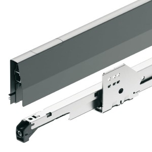 Szuflada MATRIX P 35kg, 350mm, wysokość boków 92mm, k. ANTRACYTOWY METALIZOWANY HÄFELE 513.09.302