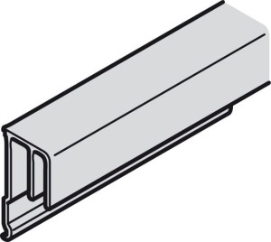Szyna prowadząca podwójna do przykręcania przed wieńcem dolnym  ALUMINIUM 2500mm HÄFELE 402.36.802