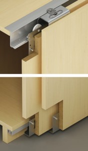 Slido Classic 50 VF S do 3 skrzydeł drzwi, do szyny prowadzącej pod wieńcem dolnym HÄFELE 402.54.003