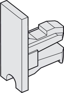 Slido Design 25 IF G Zaślepka końcowa do 6 i 8mm CHROM MAT HÄFELE 415.13.020