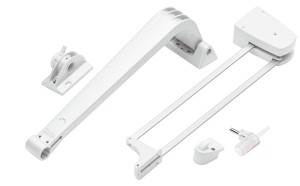 Okucia otwierające drzwi, Flatfront Motion-V1, 780–880 mm, k.BIAŁY HÄFELE 407.33.504