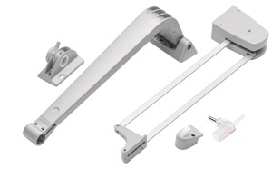 Okucia otwierające drzwi, Flatfront Motion-V3, 980–1180 mm, k.SZARY HÄFELE 407.33.503