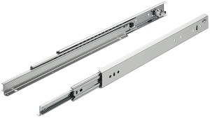 Prowadnica kulkowa pełny wysuw z blokadą w pozycji zamkniętej L=300 udźwig 94kg HÄFELE 420.70.931