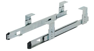 PROWADNICA DO KLAWIATUR do 25kg KULKOWA z profilem kątowym z reg. wys. 350mm Häfele 420.34.935