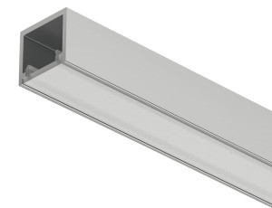 Profil aluminiowy nawierzchniowy k.SREBRNY 3000mm Loox5 2102 HÄFELE 833.95.734