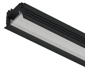 Profil aluminiowy do montażu wpuszczanego, ukośny, k.CZARNY 3000mm  Loox5 HÄFELE 833.95.729